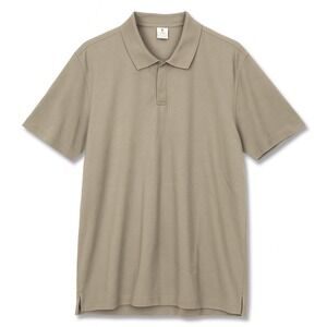 Peruvian Connection Mens‎ Polo Shirt XL Pima Cotton Beige Tan Classic Minimalist
